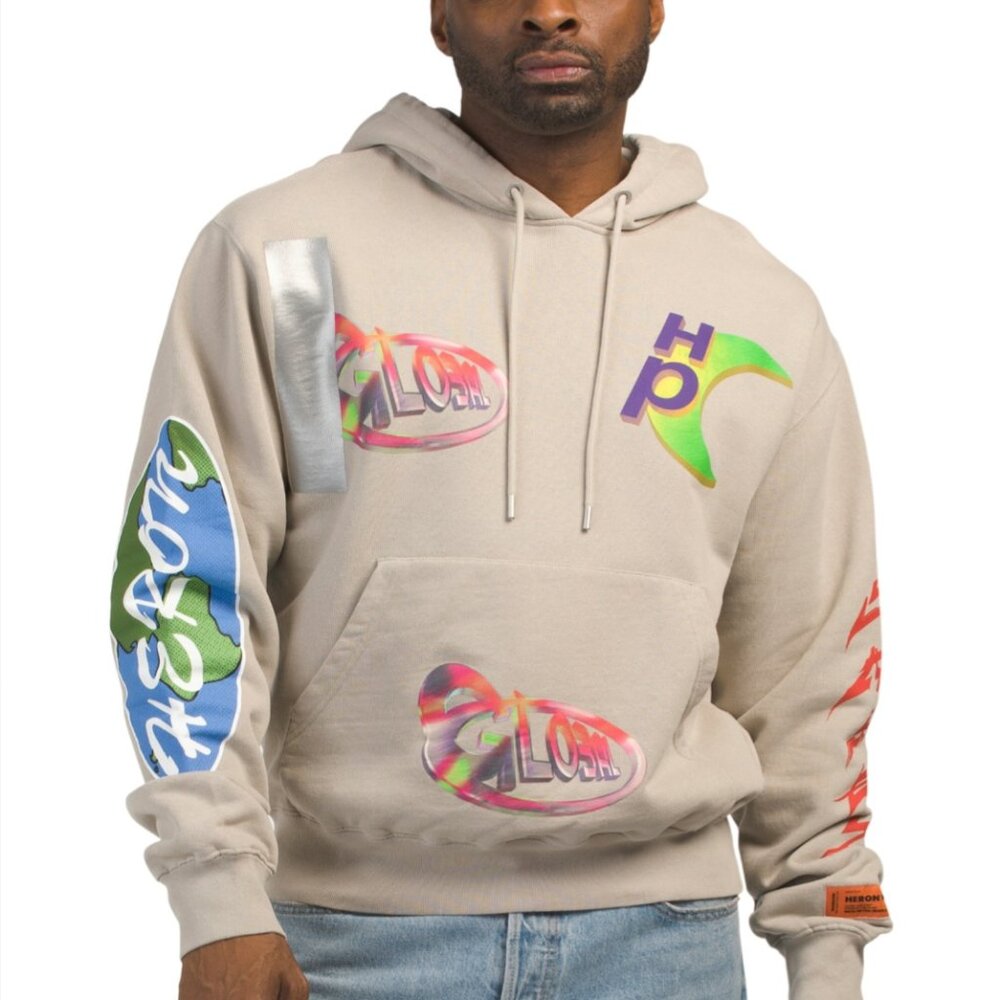 Heron Preston Global College Hoodie in multiple sizes